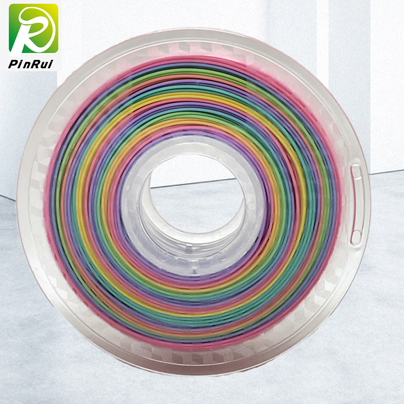 Pinrui 3Dnyomtató 1.75mm PLA Rainbow Filament 3Dnyomtatóhoz