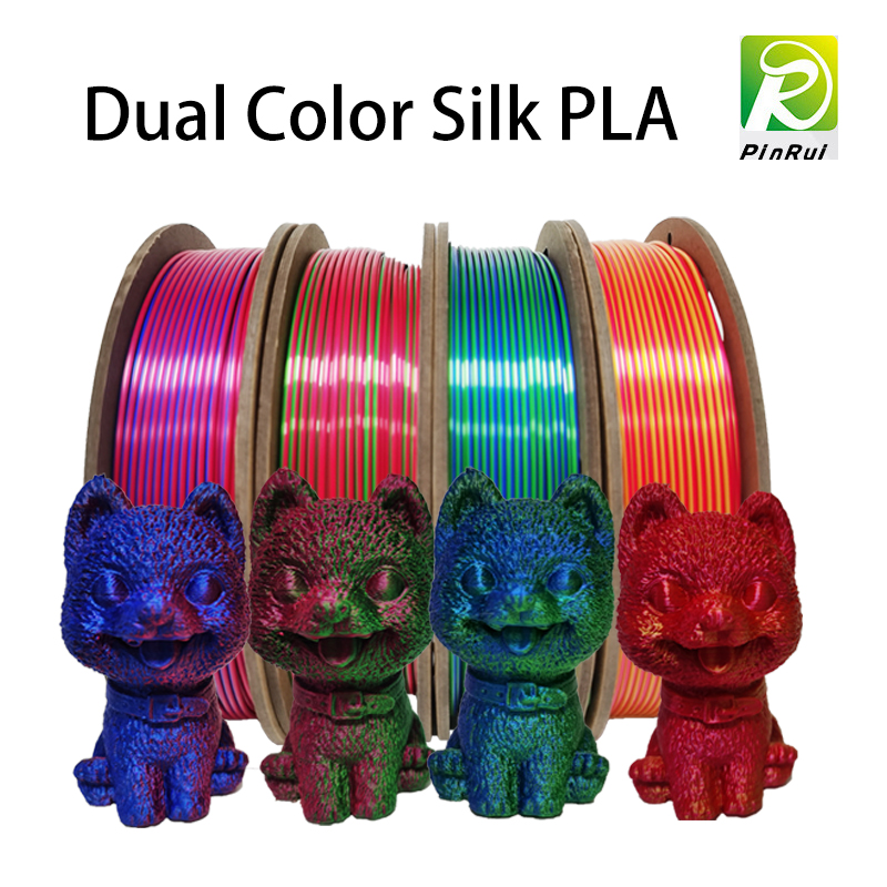 PLA izzószál selyem kettős színű szál, 1,75 mm -es 3D -s izzószál, 3Dnyomtató izzószál